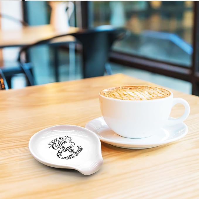 Funny Coffee Spoon Holder-Coffee Spoon Rest-Cafe Bar Station Accessories-I Run - Image 7