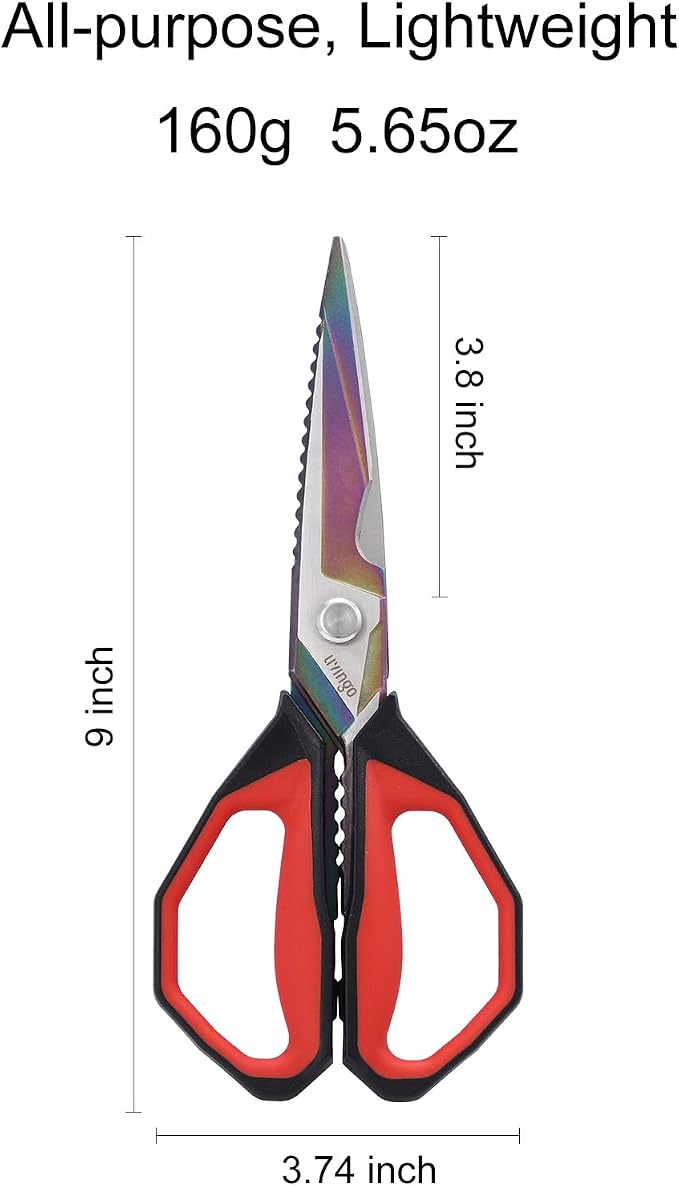 LIVINGO Sharp Kitchen Scissors for Food - Image 3