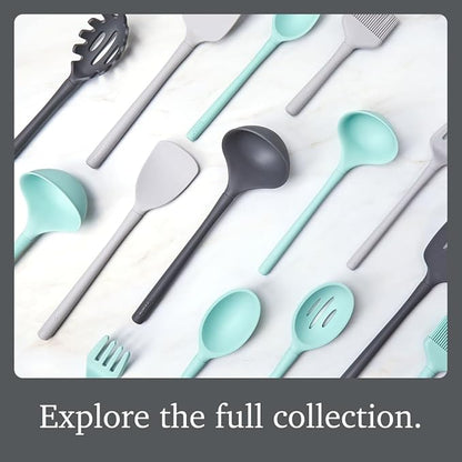 Tovolo Flex Core Small Silicone Ladle Aqua Seafoam Green Heat Safe Silicone - Image 6