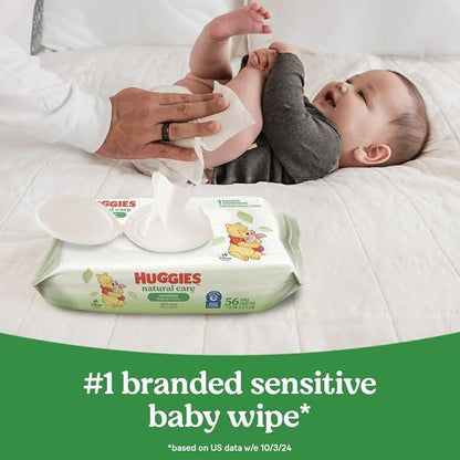 Huggies Natural Care Sensitive Baby Wipes, Hypoallergenic, 99% Purified Water - Image 10