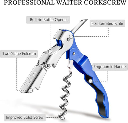 HYZ 2-Pack Wine Opener Waiter Corkscrew, Professional Wine Key - Image 2