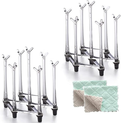 Marbrasse Retractable Cup Drying Rack, Drinking Glass and Sports Bottle Drainer by Marbrasse