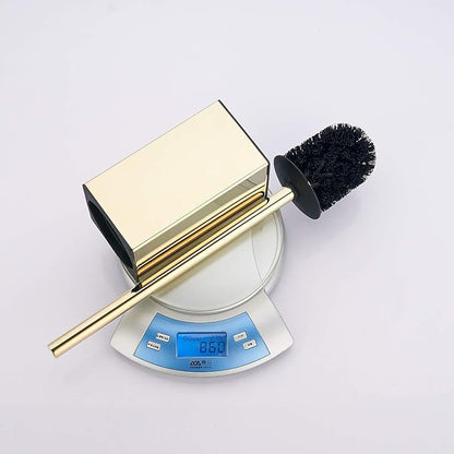 Toilet Brush Holder Stainless Steel 304 Standing Gold Square Toilet Brush Holder - Image 8