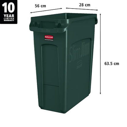 Rubbermaid Commercial Products Slim Jim Trash/Garbage Can - Image 3