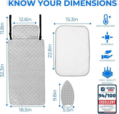 Premium Ironing Mat Heat Resistant Silicone Iron Rest Non Slip Magnetic - Image 6