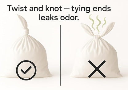 BOS Amazing Odor Sealing Baby Diaper Disposal Bags - Image 6