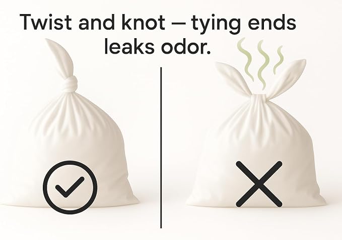 BOS, Odor-Sealing Dirty Diaper Trash Bags - Image 6