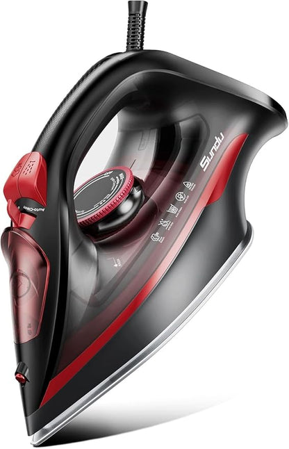 Burst steam Iron for Clothes, Automatic Shutoff, Light Weight, 1500W Iron by Sundu