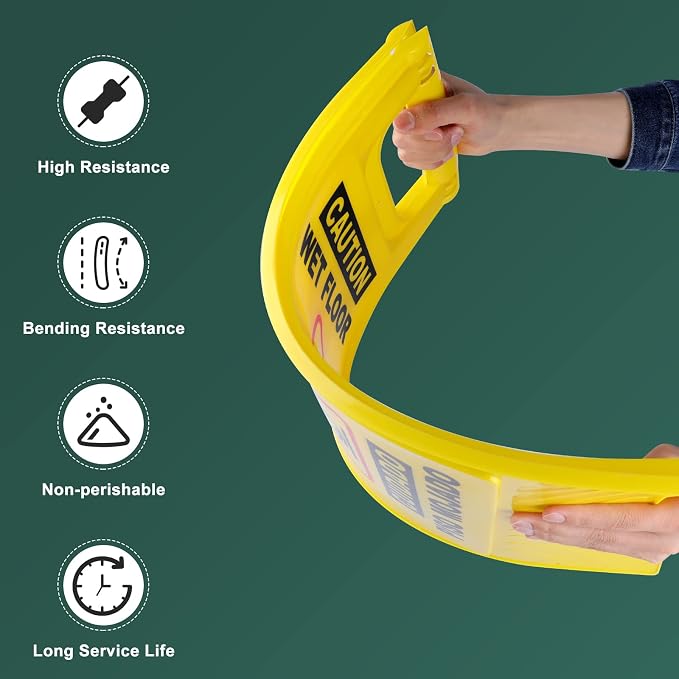 XPCARE 24 Inches Caution Wet Floor Sign, A Frame Safety Wet Floor Signs - Image 5