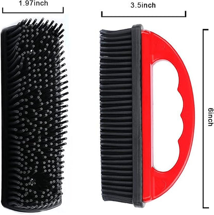 Rubber Pet Cat Dog Hair Removal Brush Lint & Hair Remover Brush, Silicone Lint - Image 6