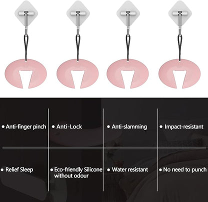 Silicone Door Pinch Guard and Door Slam Stopper, Durable Finger Pinch Guard - Image 7