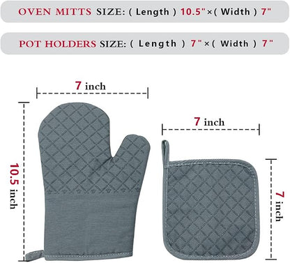 zcyhtqp, Dinner's Fxxking Ready, Funny Silicone Non-Slip Oven Mitts and Pot - Image 4