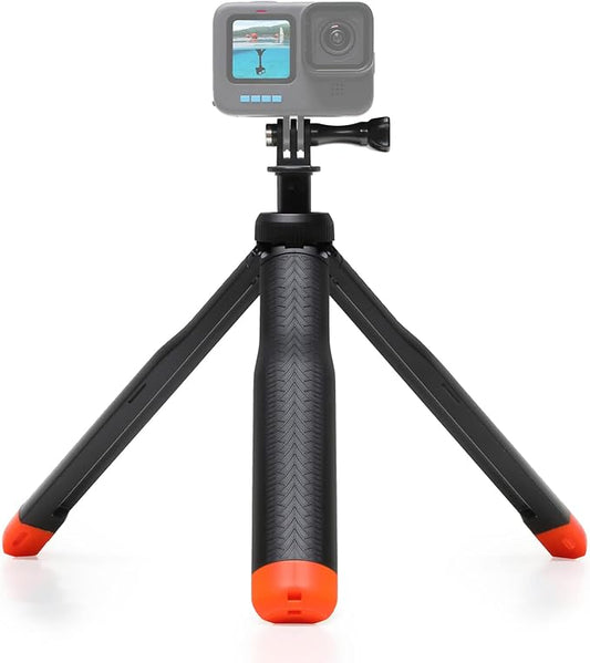 SOONSUN 4in1 Floating Selfie Stick Tripod for GoPro Hero 13 12 11 10 9 8 7 6 5 4 3, Max, AKASO, Osmo Action 3/4/5 Pro Camera - As Waterproof Extension Monopod Pole Floating Handle Grip Tripod Stand