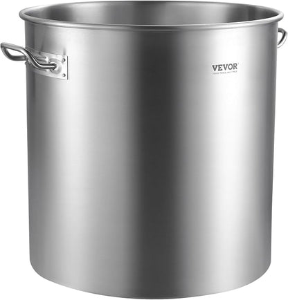 VEVOR Stainless Steel Stockpot, 100 Quart Large Cooking Pots, Cookware Sauce Pot - Image 9