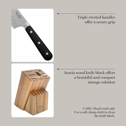 Martha Stewart Eastwalk 14 Piece High Carbon Stainless Steel Cutlery Knife - Image 5