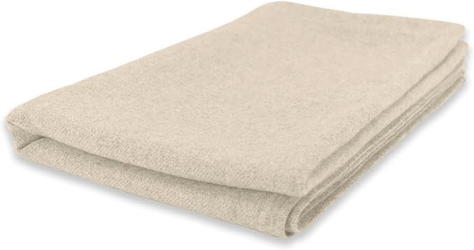 Jet&Bo 100% Pure Cashmere Travel Blanket & Storage Pouch Sand 60" x 45" in Gift Box