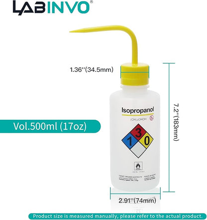 Isopropanol Wash Bottle, Narrow Mouth, Self-Venting Safety Wash Bottles - Image 2