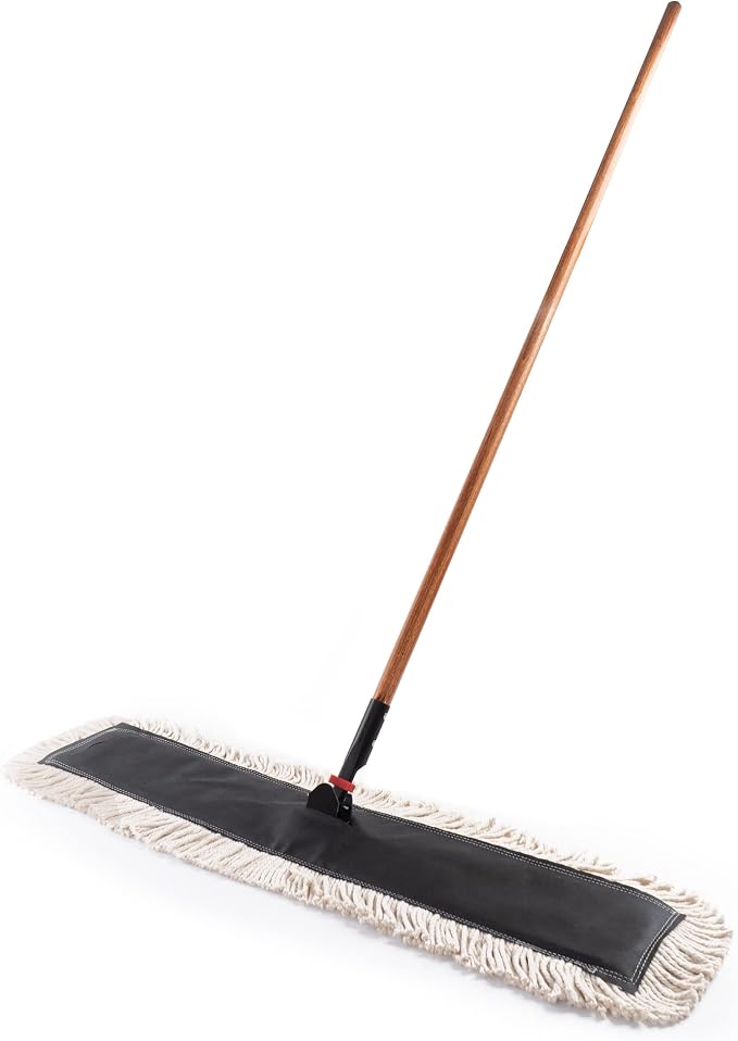 Matthew Cleaning 24'' High Strength Disposable Dust Mop Cotton Cut-end Yarn Mop - Image 7