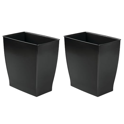 iDesign Small Rectangular Bathroom Trash Cans by iDesign
