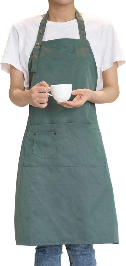 Art Aprons for Painting Pottery Ceramics, Mens Women Kitchen Cooking Aprons by MORNITE
