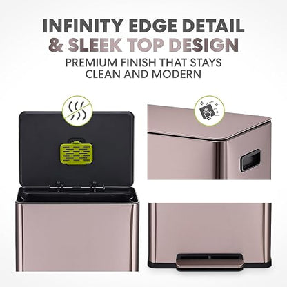 Simpli-Magic Infinity Edge 60 Liter / 16 Gallon Rectangular Hands-Free Extra - Image 3
