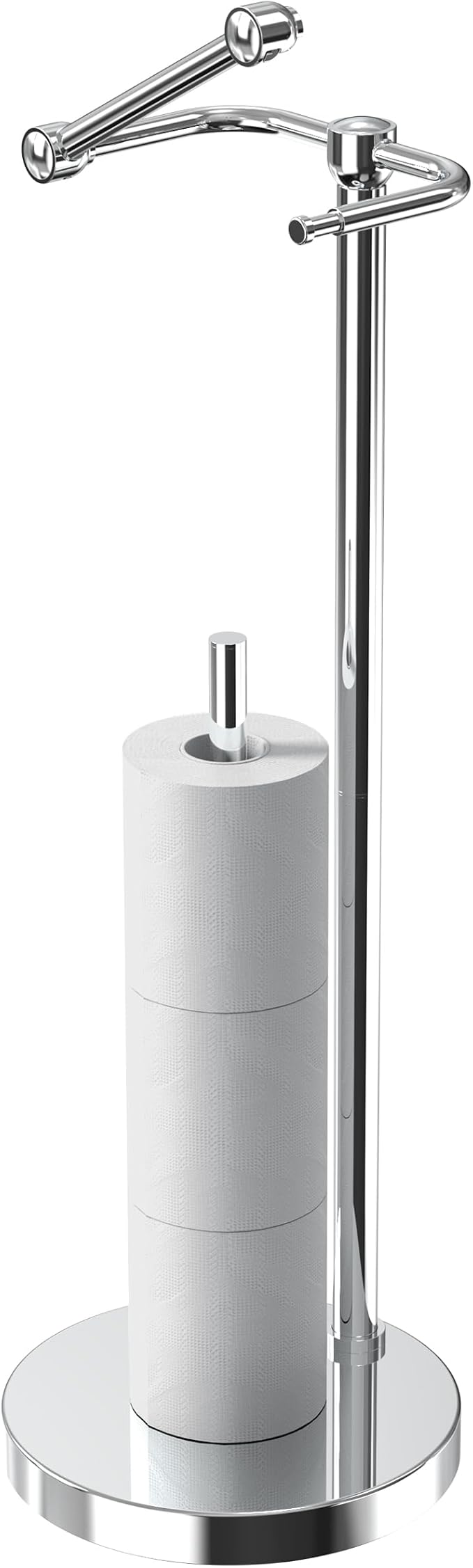 RARXTR Toilet Paper Holder Stand, Post Pivoting Design Free Standing Toilet by ElevateYourSpaceChooseRARXTR