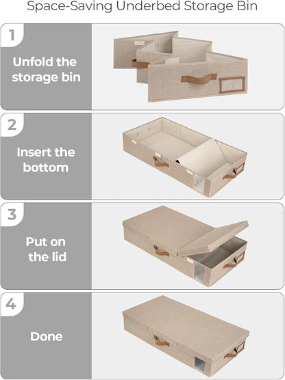 StorageWorks 2-Pack Large Under Bed Storage Bins - Image 6