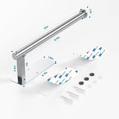 ASTOFLI Paper Towel Holder Under Cabinet No Drilling, Self Adhesive Paper Towel - Image 2