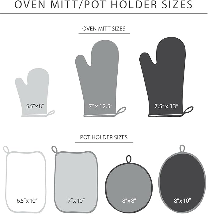 KITCHENAID Ribbed Soft Silicone Oven Mitt 2-Pack Set, Charcoal Grey - Image 6