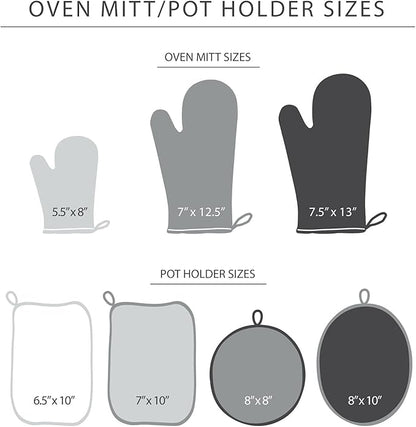 KITCHENAID Ribbed Soft Silicone Oven Mitt 2-Pack Set, Charcoal Grey - Image 6