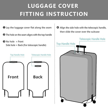Travelkin Luggage Cover Suitcase Cover Suitcase Protector Fit 22-25 Inch Luggage