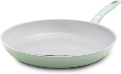 GreenPan Dover 12” Frying Pan Skillet, Non-Toxic PFAS-Free Ceramic Nonstick by GreenPan