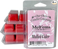 Our Own Candle Company Premium Wax Melt, Mulled Cider Scent, 6 Cubes, 2.4 oz (4 Pack)