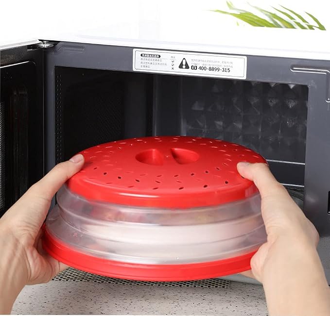 Small Collapsible Microwave Splatter Cover, Microwave Plate Cover - Image 5