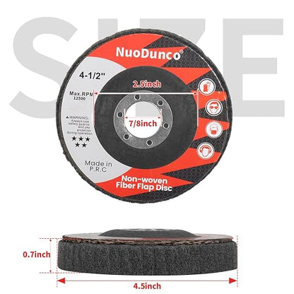 15Pcs 180# 320# 600# Scour Flap Disc 4 1/2 Inch Angle Grinder Attachment - Image 2