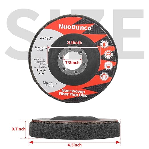 10Pcs 600 Grit Scour Flap Disc 4 1/2 Inch Angle Grinder Attachment Stainless - Image 4
