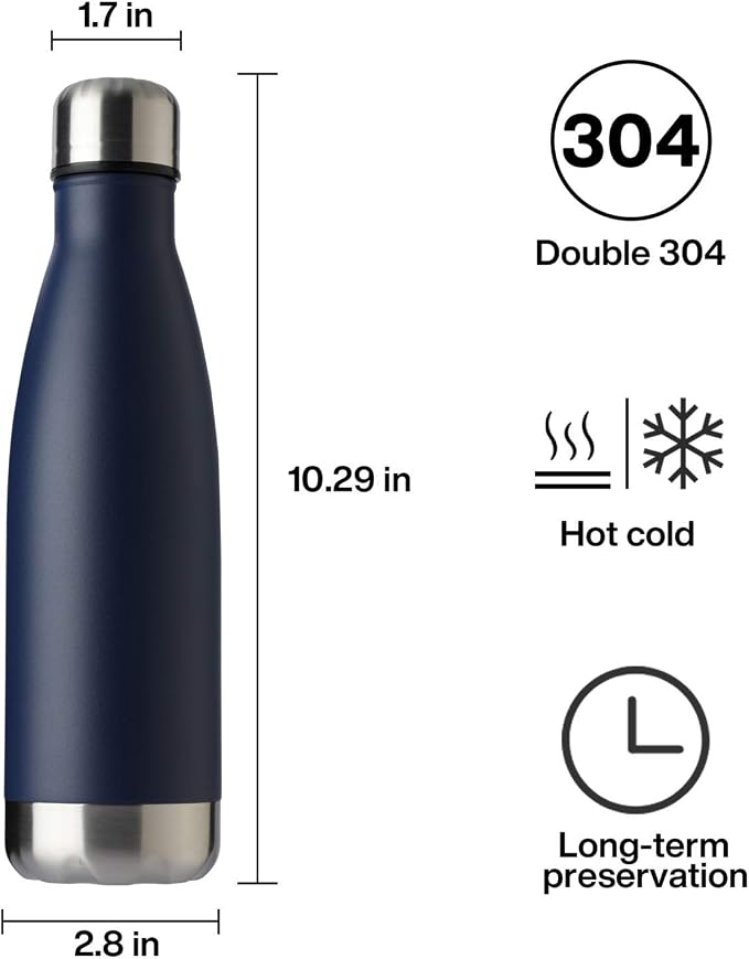 MEWAY 17oz Sport Water Bottle 12 Pack Vacuum Insulated Stainless Steel - Image 7