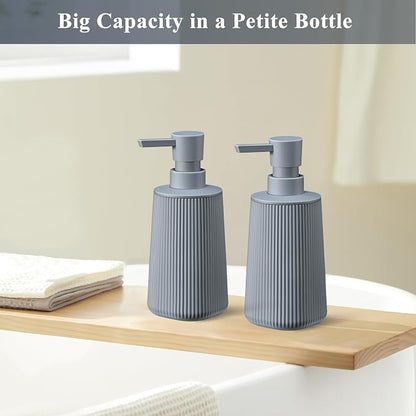 Gray 2 Pack Hand Soap Dispensers Set - Image 3