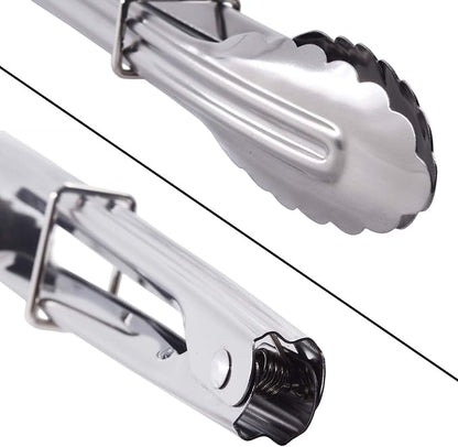 HINMAY Mini Stainless Steel Serving Tongs Small Tongs - Image 3