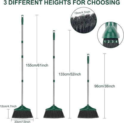 4 PCS Heavy Duty Broom Outdoor/Indoor Commercial Broom - Image 4