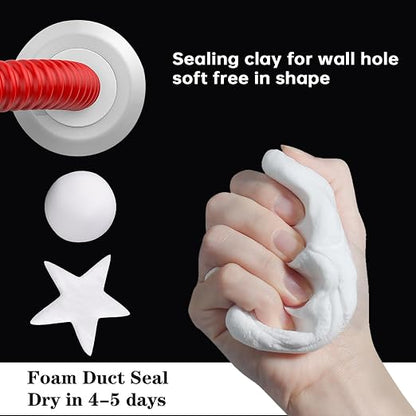 Pack of 20 White Seal Putty Waterproof Duct Seal Repair Sealing Clay, Quick - Image 2
