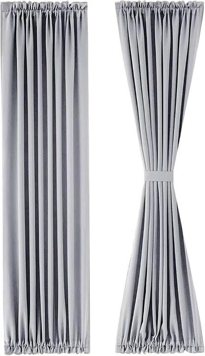 DWCN French Door Curtains – Rod Pocket Thermal Blackout Curtain - Image 7