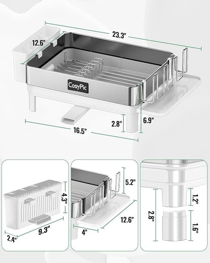 Dish Racks, Thicker Premium 304 Stainless Steel Dish Drying Rack - Image 7