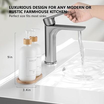 White Glass Soap Dispenser - Image 2