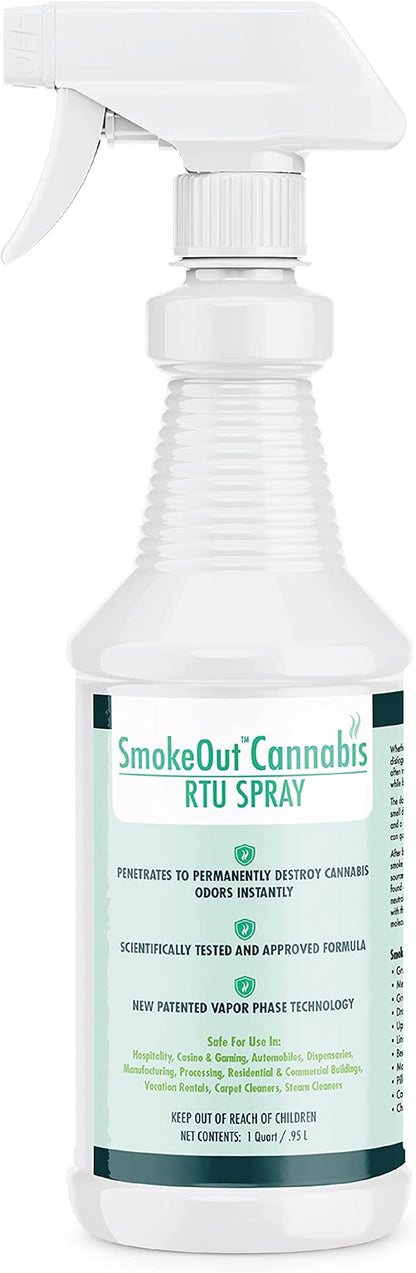 SmokeOut - Commercial Strength Odor Eliminator - Neutralizer, Deodorizer by EcoClearProducts