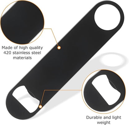 QTLCOHD 20 Pack Flat Bottle Opener 7 Inch Stainless Steel Bottle Openers Bulk - Image 4