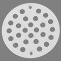 4-Inch Screw-in Shower Strainer Drain Cover Replacement Floor Strainer(White)