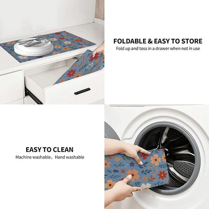 Blue Wildflowers Dish Drying Mats - Image 9