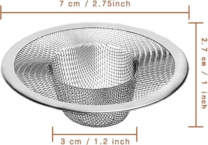 Heavy Duty Stainless Steel Slop Basket Filter Trap Mesh Metal Sink Strainer - Image 2