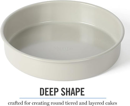 Martha Stewart Gallen 8 Inch Round Nonstick Carbon Steel Cake/Bake Pan - Image 6